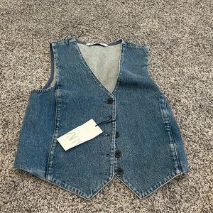 NWT Zara Denim Vest